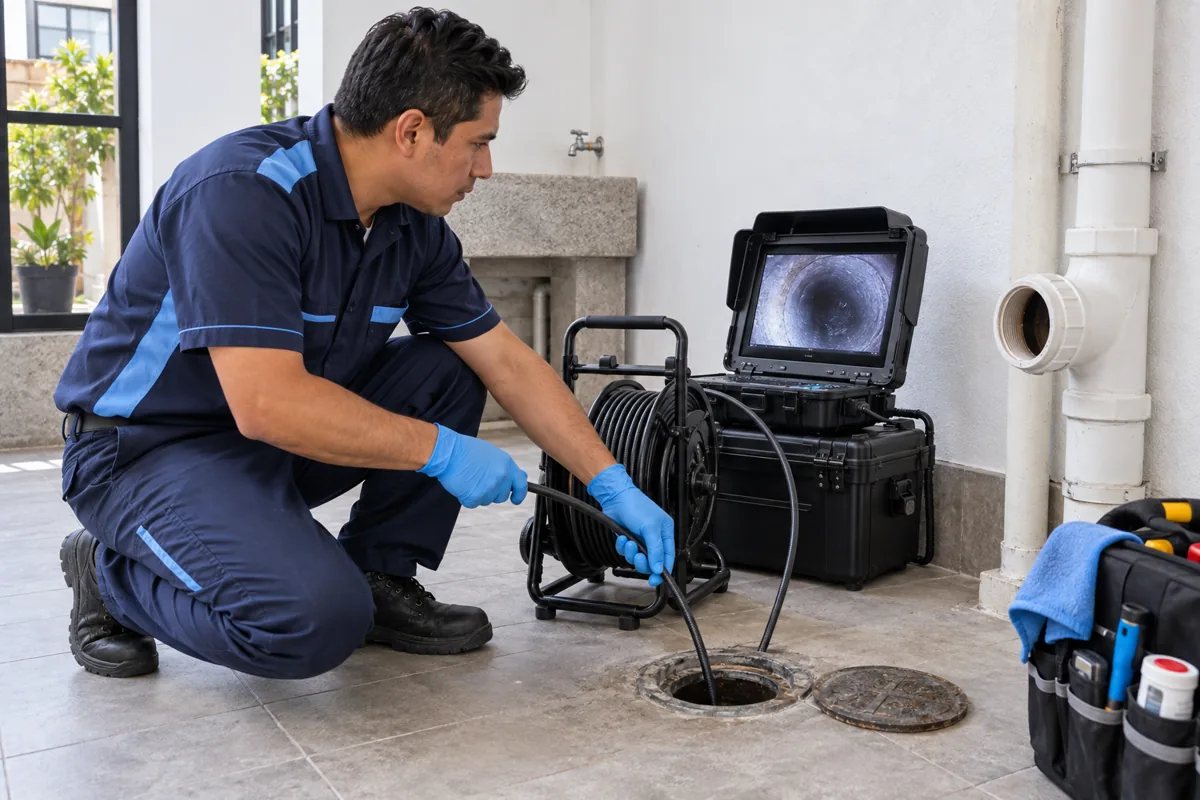 Inspección de tubería con cámara especializada